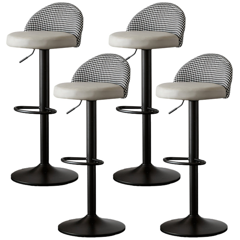 低腰ダイニングスツール調整可能な高さのバースツールクッション付き