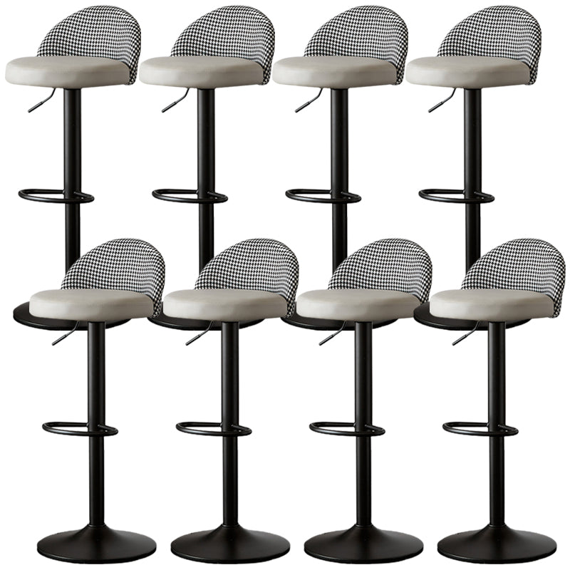 低腰ダイニングスツール調整可能な高さのバースツールクッション付き