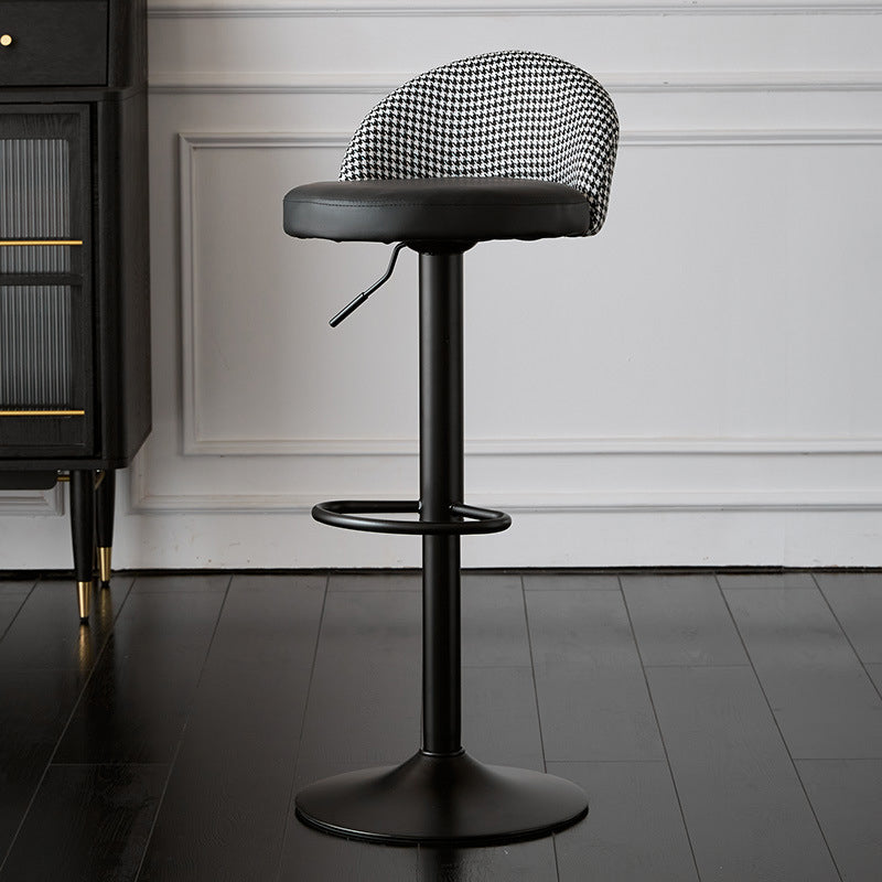 低腰ダイニングスツール調整可能な高さのバースツールクッション付き