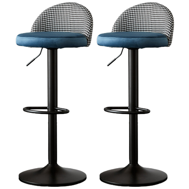 低腰ダイニングスツール調整可能な高さのバースツールクッション付き