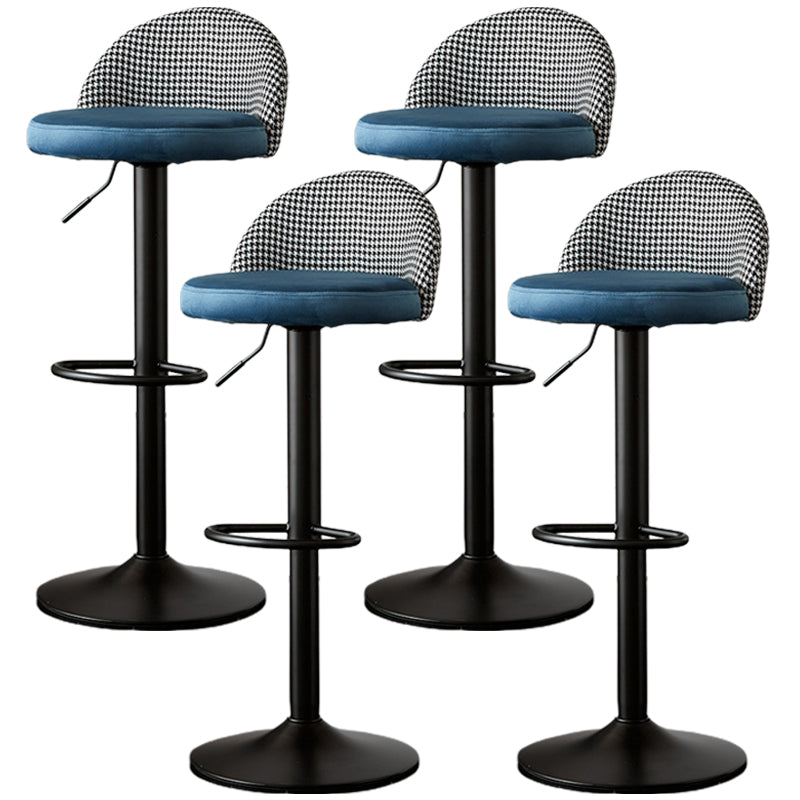 低腰ダイニングスツール調整可能な高さのバースツールクッション付き