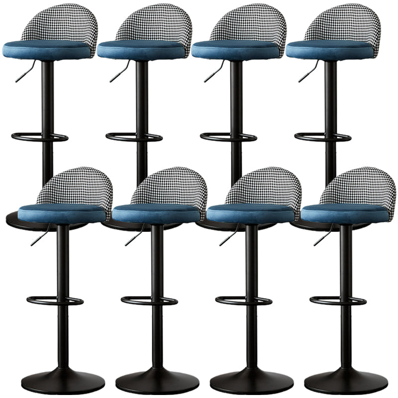 低腰ダイニングスツール調整可能な高さのバースツールクッション付き