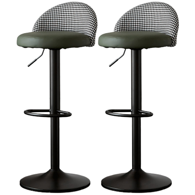 低腰ダイニングスツール調整可能な高さのバースツールクッション付き