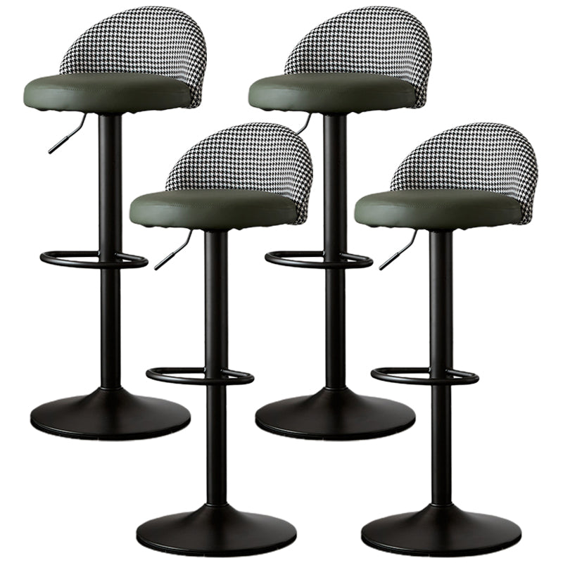 低腰ダイニングスツール調整可能な高さのバースツールクッション付き