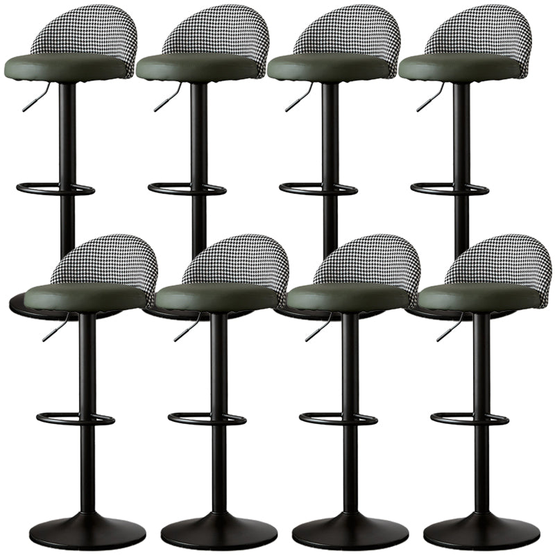 低腰ダイニングスツール調整可能な高さのバースツールクッション付き