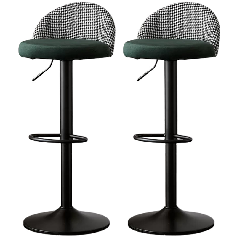 低腰ダイニングスツール調整可能な高さのバースツールクッション付き