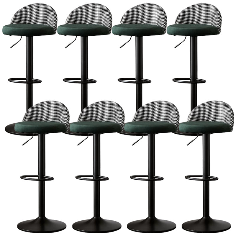 低腰ダイニングスツール調整可能な高さのバースツールクッション付き