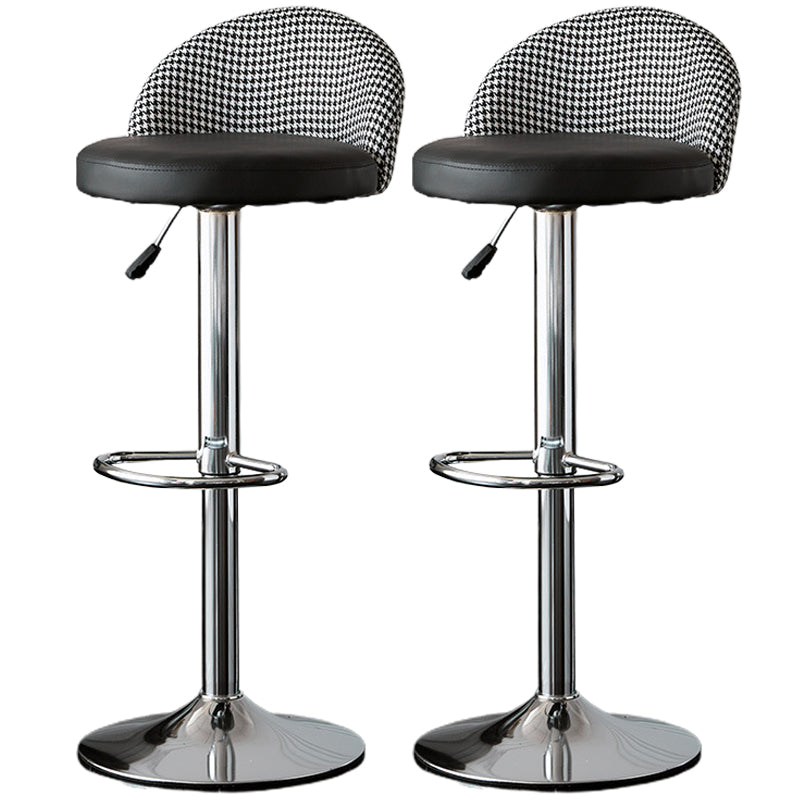 低腰ダイニングスツール調整可能な高さのバースツールクッション付き