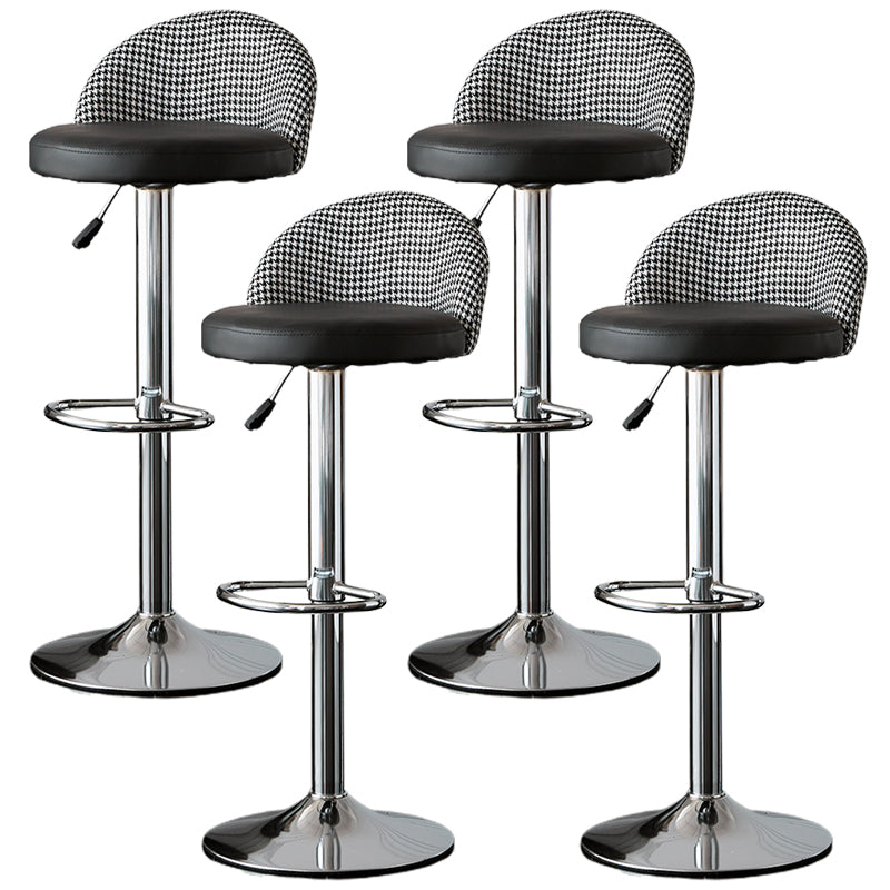 低腰ダイニングスツール調整可能な高さのバースツールクッション付き