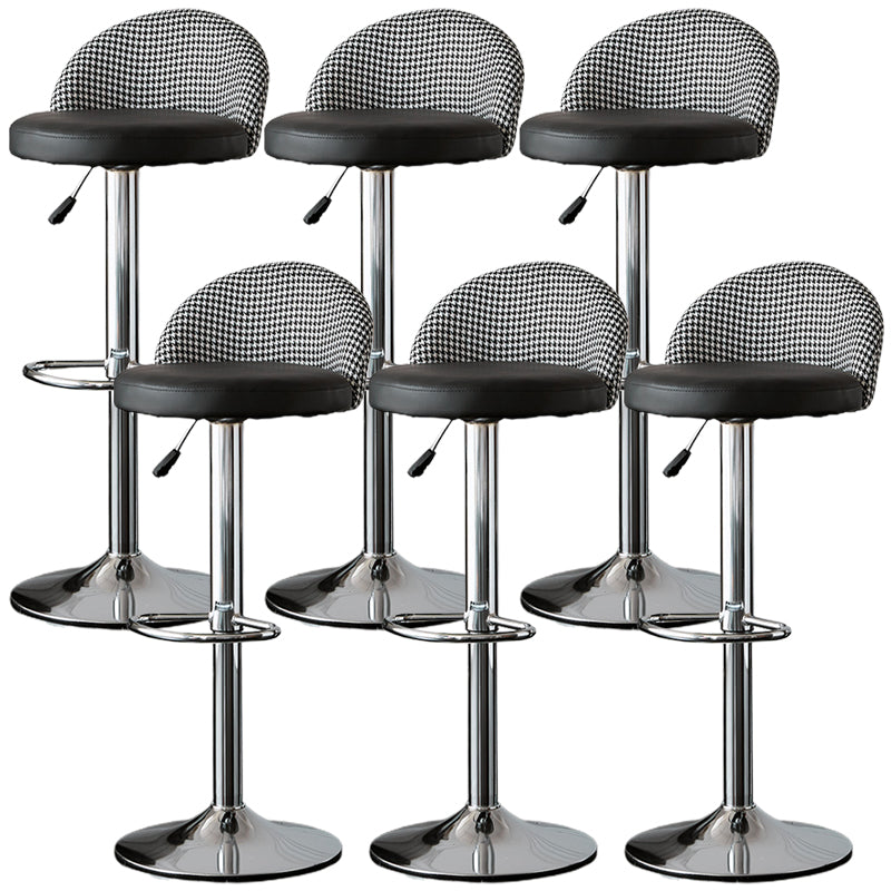 低腰ダイニングスツール調整可能な高さのバースツールクッション付き