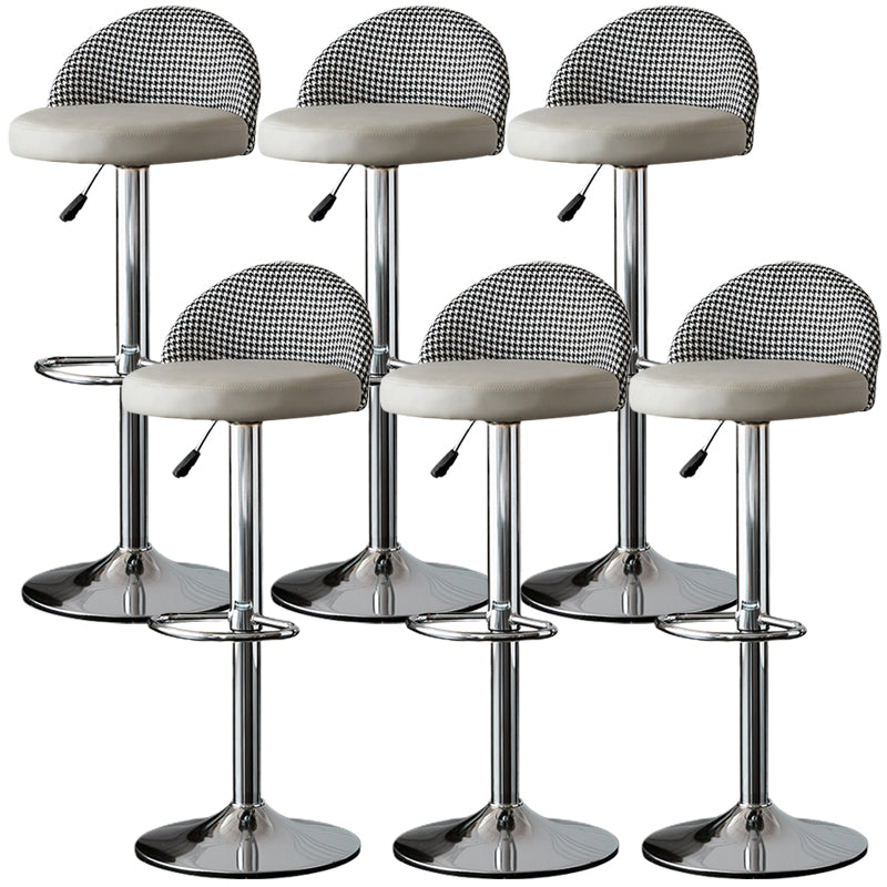 低腰ダイニングスツール調整可能な高さのバースツールクッション付き