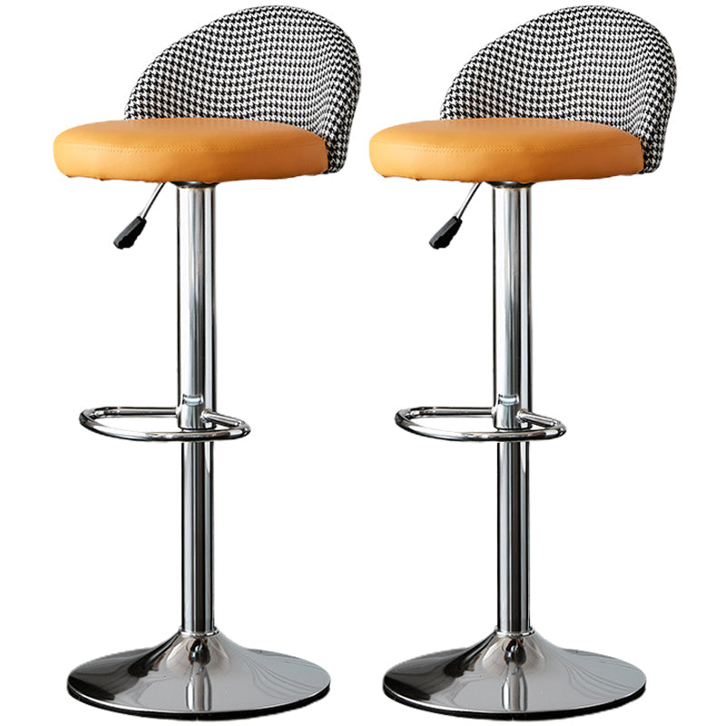 低腰ダイニングスツール調整可能な高さのバースツールクッション付き