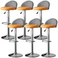 低腰ダイニングスツール調整可能な高さのバースツールクッション付き