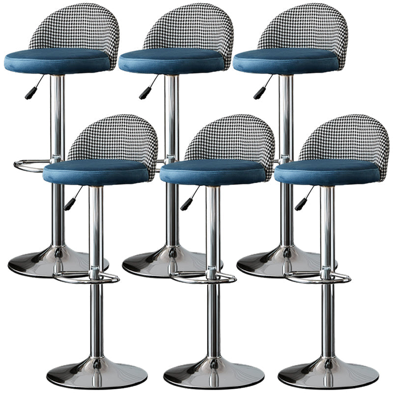 低腰ダイニングスツール調整可能な高さのバースツールクッション付き