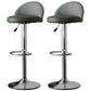 低腰ダイニングスツール調整可能な高さのバースツールクッション付き