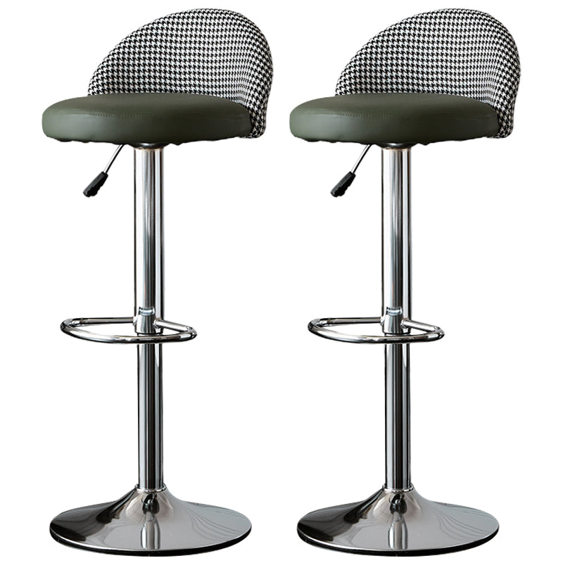 低腰ダイニングスツール調整可能な高さのバースツールクッション付き