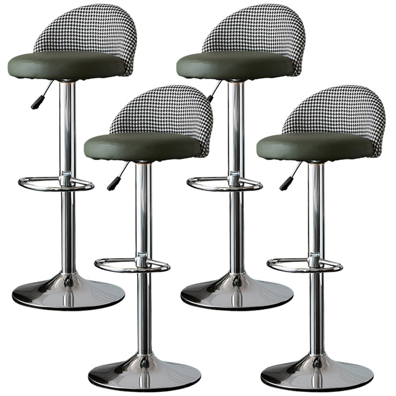 低腰ダイニングスツール調整可能な高さのバースツールクッション付き