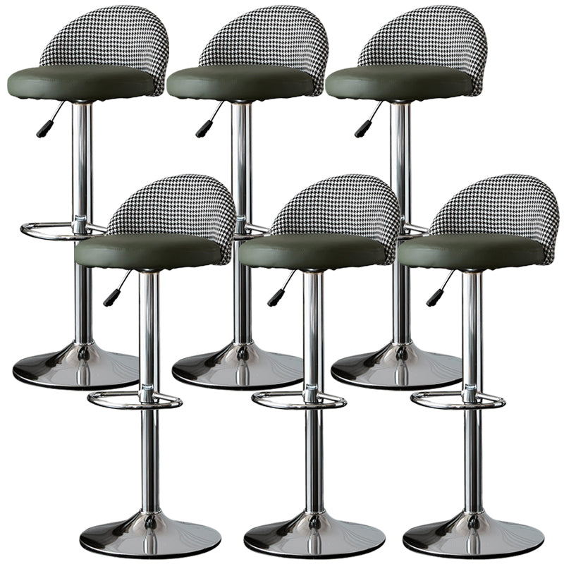 低腰ダイニングスツール調整可能な高さのバースツールクッション付き