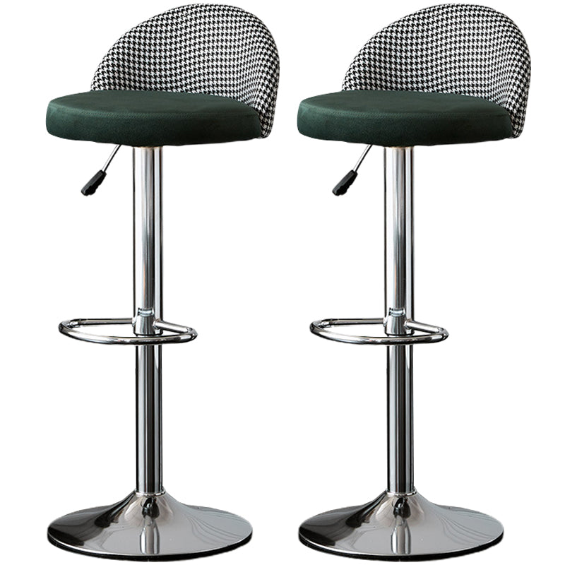 低腰ダイニングスツール調整可能な高さのバースツールクッション付き