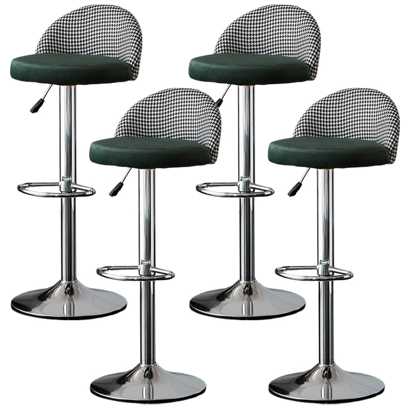 低腰ダイニングスツール調整可能な高さのバースツールクッション付き