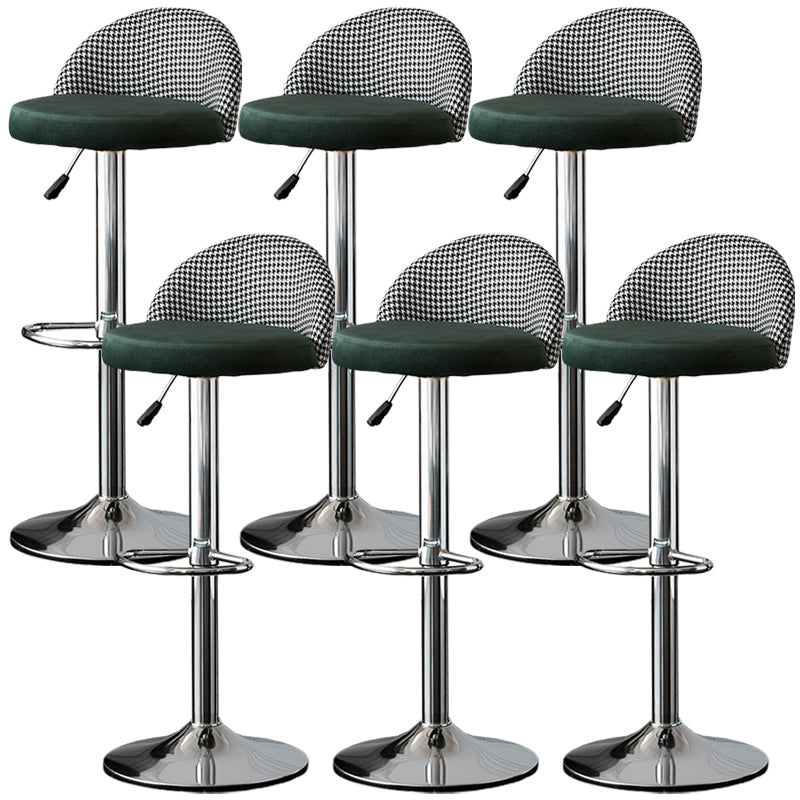 低腰ダイニングスツール調整可能な高さのバースツールクッション付き