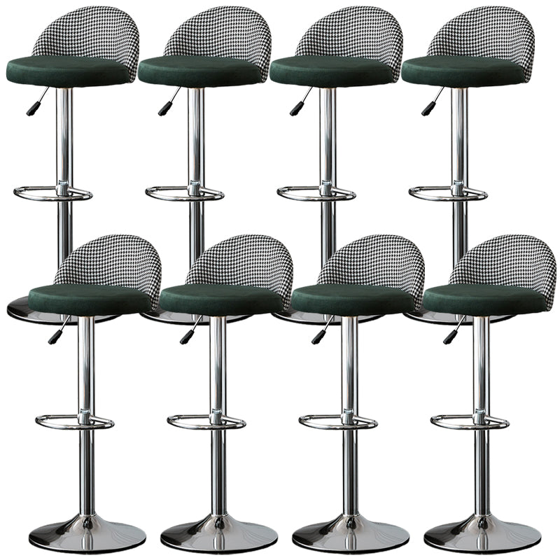 低腰ダイニングスツール調整可能な高さのバースツールクッション付き