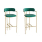 Low Back Dining Stools Industrial Bar Stools with Metal Base