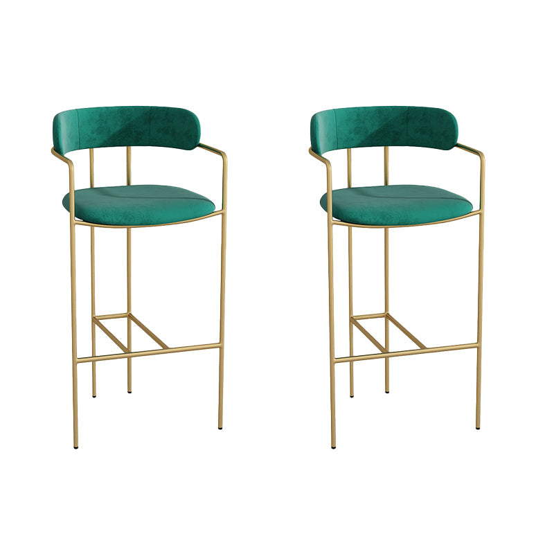Low Back Dining Stools Industrial Bar Stools with Metal Base