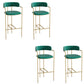 Low Back Dining Stools Industrial Bar Stools with Metal Base
