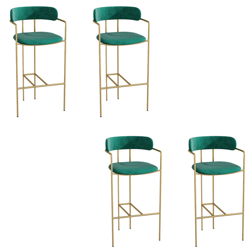 Low Back Dining Stools Industrial Bar Stools with Metal Base
