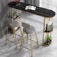 Low Back Dining Stools Industrial Bar Stools with Metal Base