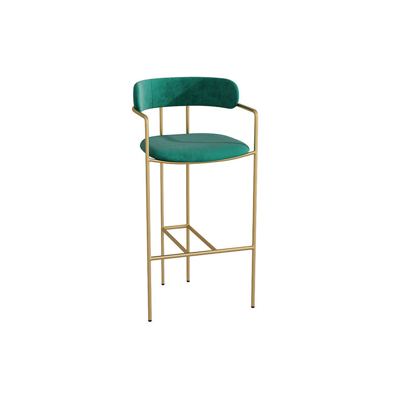Low Back Dining Stools Industrial Bar Stools with Metal Base
