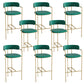 Low Back Dining Stools Industrial Bar Stools with Metal Base