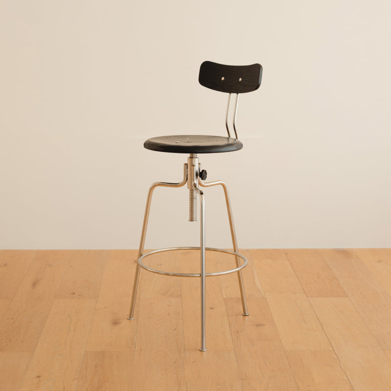 Moderne roteerbare barkruk lage rugtellerbark ontlasting voor thuis