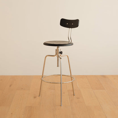 Moderne roteerbare barkruk lage rugtellerbark ontlasting voor thuis