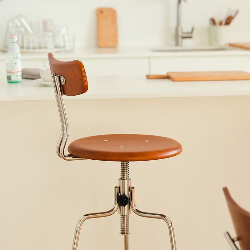 Moderne roteerbare barkruk lage rugtellerbark ontlasting voor thuis