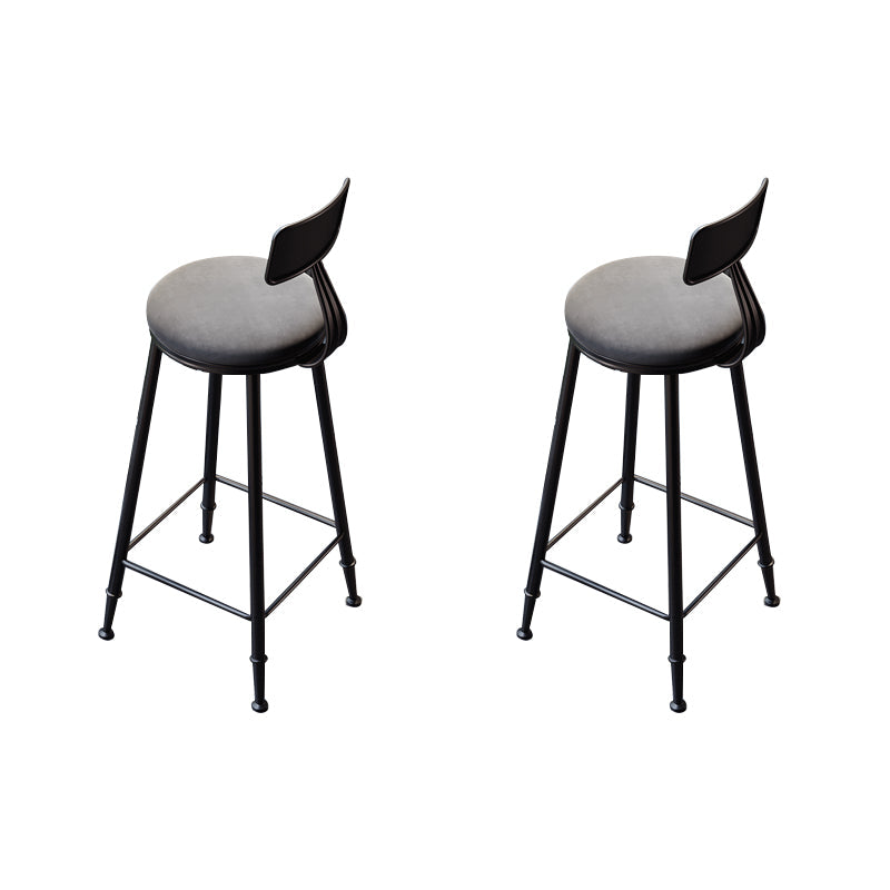 Tabourets de salle à manger sans bras rembourrés