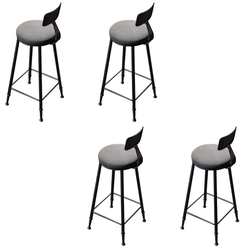 Tabourets de salle à manger sans bras rembourrés