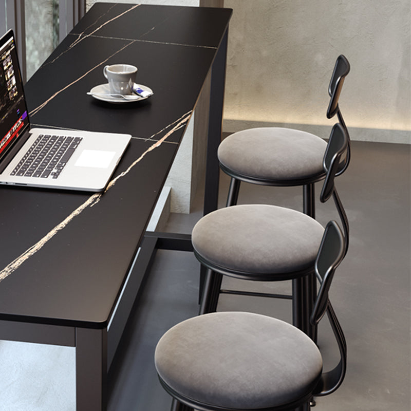 Tabourets de salle à manger sans bras rembourrés