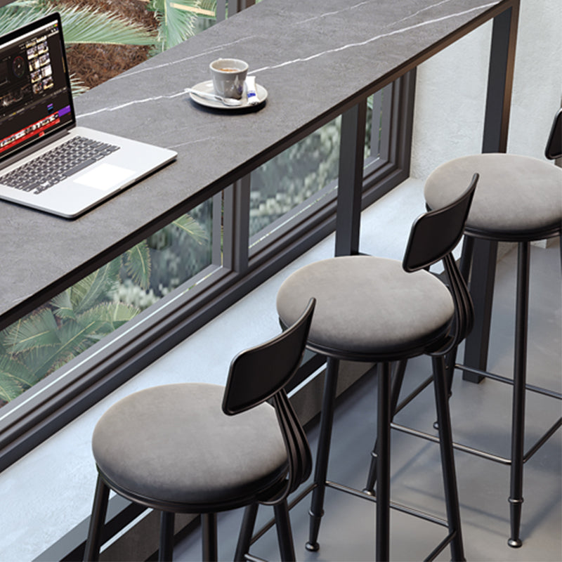 Tabourets de salle à manger sans bras rembourrés