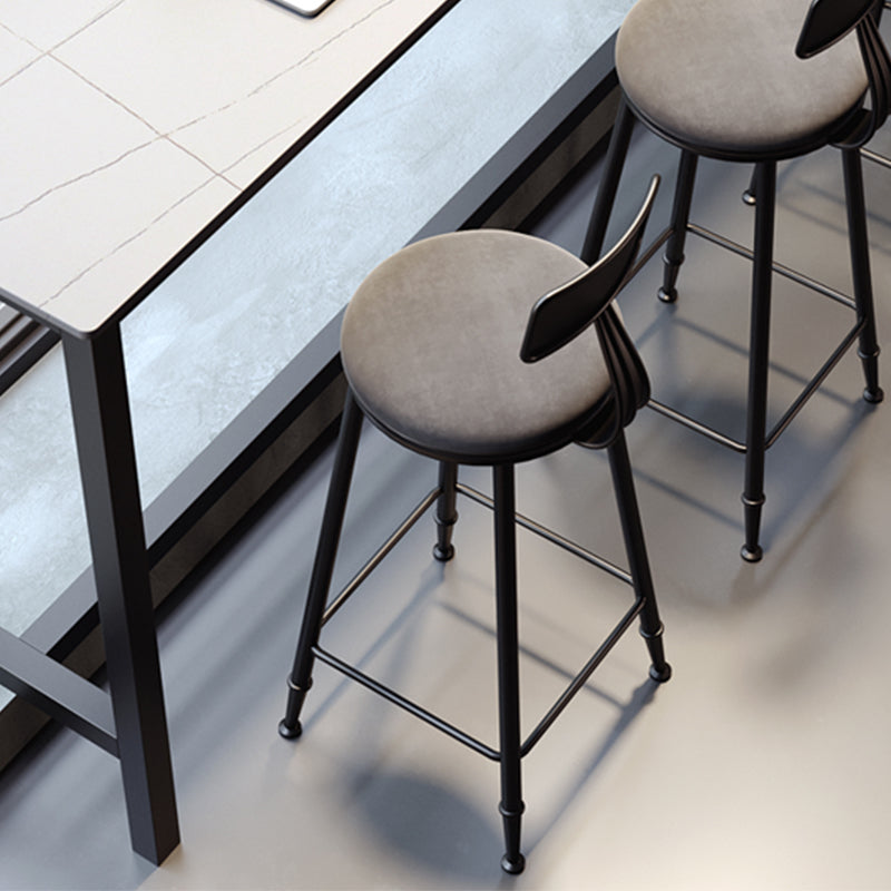 Tabourets de salle à manger sans bras rembourrés