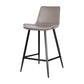 Faux Leather Upholstered Stools Low Back Bar Stools with Metal Base Clearhalo 'Bar Furniture' 'Bar Stools' 'bar_stools' 'furn' 'furn_bar_stools' 'Furniture' 'Kitchen & Dining Furniture' 6968019