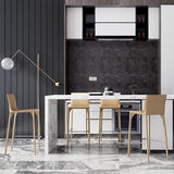 Faux Leather Upholstered Dining Stools Low Back Dining Stools Clearhalo 'Bar Furniture' 'Bar Stools' 'bar_stools' 'furn' 'furn_bar_stools' 'Furniture' 'Kitchen & Dining Furniture' 6968053