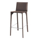 Faux Leather Upholstered Dining Stools Low Back Dining Stools Dark Gray 1 Piece Bar Stool(30"H) Clearhalo 'Bar Furniture' 'Bar Stools' 'bar_stools' 'furn' 'furn_bar_stools' 'Furniture' 'Kitchen & Dining Furniture' 6968054