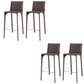 Faux Leather Upholstered Dining Stools Low Back Dining Stools Dark Gray 4 Piece Set Bar Stool(30"H) Clearhalo 'Bar Furniture' 'Bar Stools' 'bar_stools' 'furn' 'furn_bar_stools' 'Furniture' 'Kitchen & Dining Furniture' 6968075