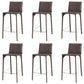 Faux Leather Upholstered Dining Stools Low Back Dining Stools Dark Gray 6 Piece Set Counter Stool(26"H) Clearhalo 'Bar Furniture' 'Bar Stools' 'bar_stools' 'furn' 'furn_bar_stools' 'Furniture' 'Kitchen & Dining Furniture' 6968082