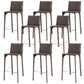 Faux Leather Upholstered Dining Stools Low Back Dining Stools Dark Gray 8 Piece Set Bar Stool(30"H) Clearhalo 'Bar Furniture' 'Bar Stools' 'bar_stools' 'furn' 'furn_bar_stools' 'Furniture' 'Kitchen & Dining Furniture' 6968087