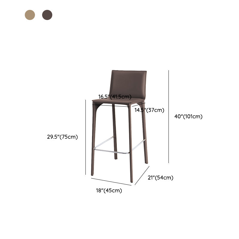 Faux Leather Upholstered Dining Stools Low Back Dining Stools Clearhalo 'Bar Furniture' 'Bar Stools' 'bar_stools' 'furn' 'furn_bar_stools' 'Furniture' 'Kitchen & Dining Furniture' 6968093