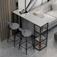 Low Back Dining Stools Round Armless Bar Stools with Metal Base