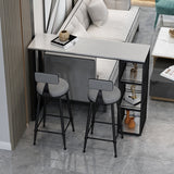 Tabourets à manger bas du dos rond des tabourets de bar sans bras avec base en métal